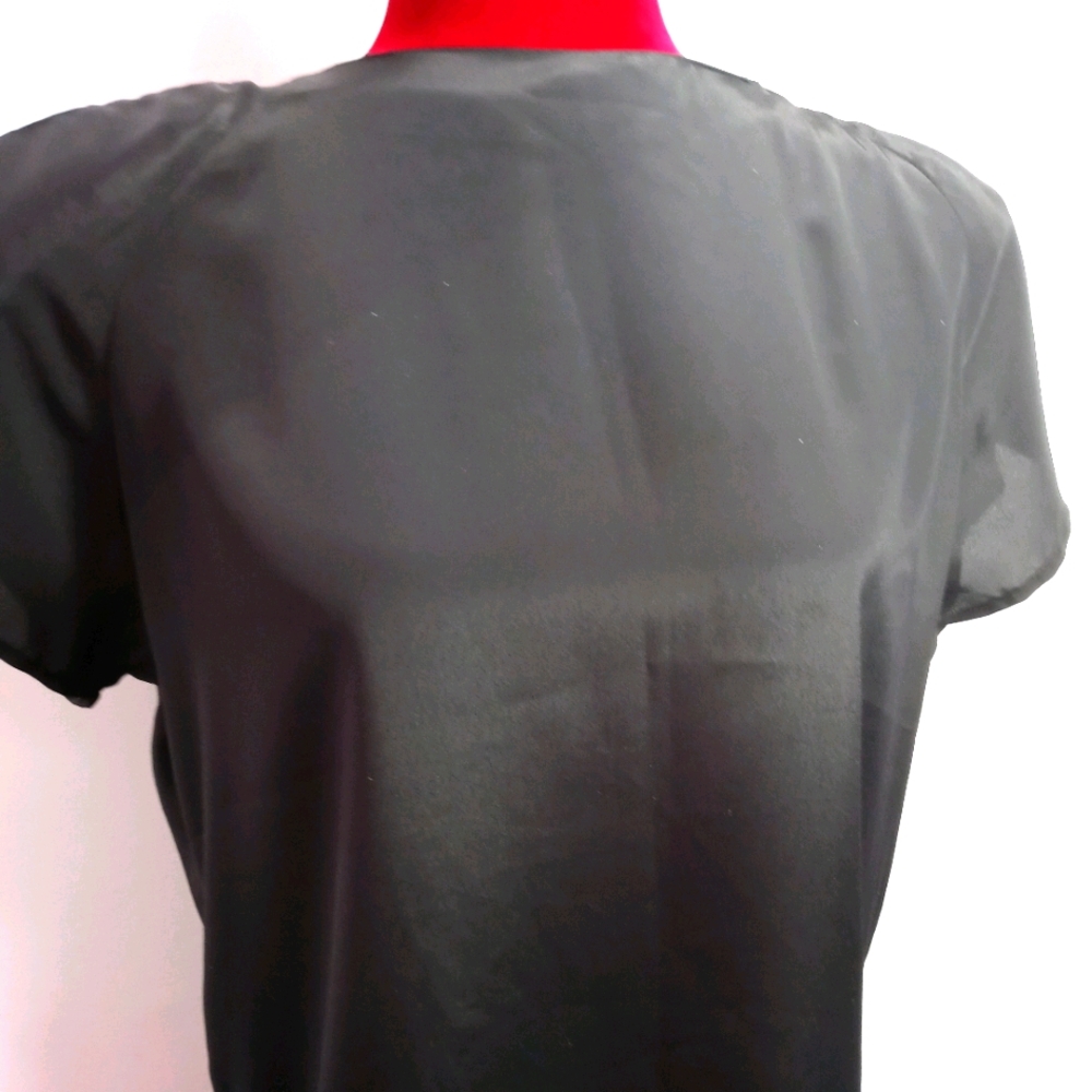 🏖 Impressions Black Blouse Sz 10